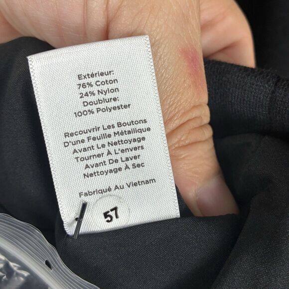 Talbots Aberdeen Womens Blazer Sz 12 L Black Work Jacket Closet Classic NWOT - Picture 8 of 9